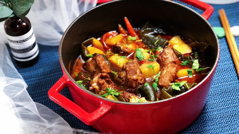 红烧土豆排骨➕海带结土豆烧排骨