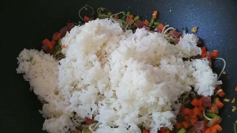 不一样的风味~~腊味杂菜炒饭,加入<a style='color:red;display:inline-block;' href='/shicai/ 507'>米饭</a>