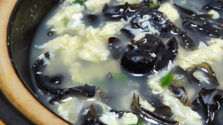 木耳蛋花汤,久违的味道