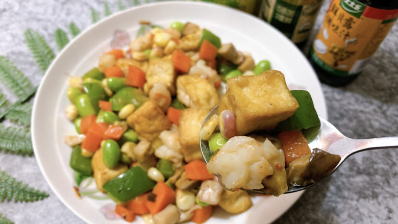 三鲜豆腐,每一口都有料~优秀~