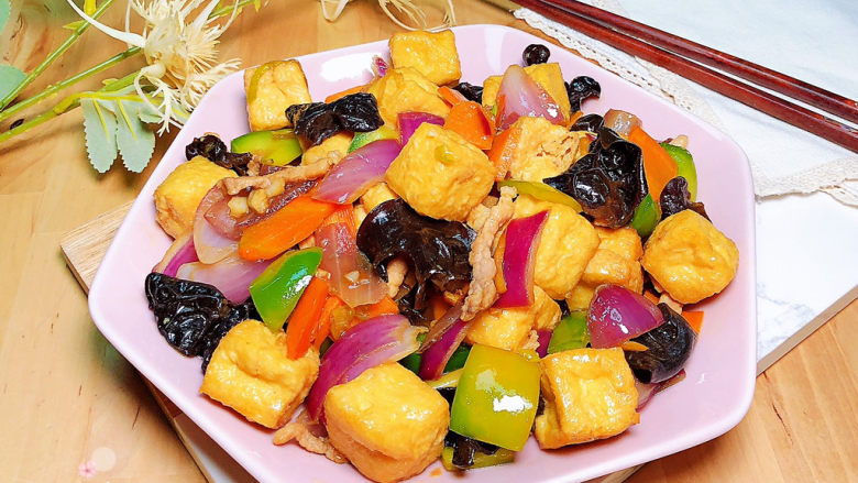 三鲜豆腐,营养美味,好吃看得见哟!