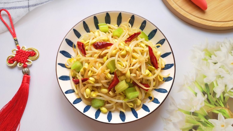 爆炒黄豆芽,味道好极了!