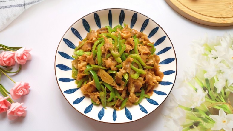 青椒炒牛肉卷,味道超级赞!