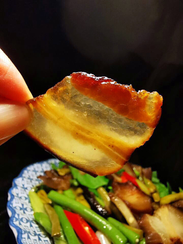 酸豆角炒腊肉