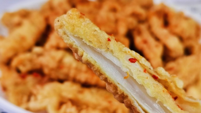 孜然杏鲍菇,外酥里嫩,给肉都不换,好吃到爆。
