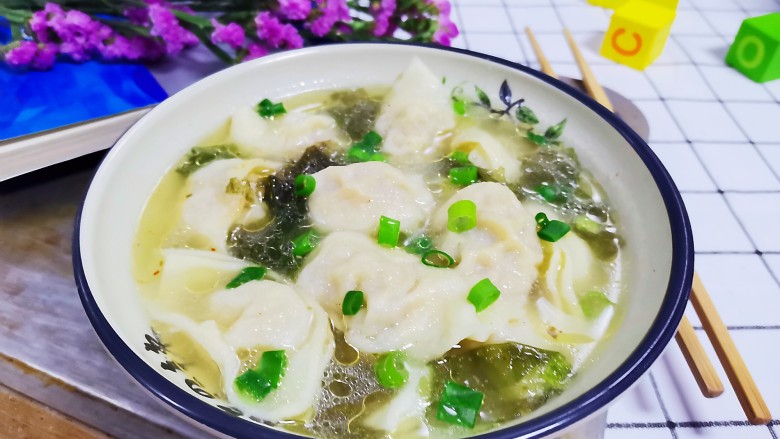 鲜肉小馄饨,成品图!