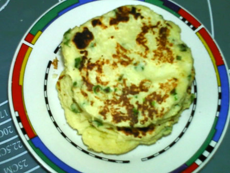 山药小饼,两面金黄,出锅,