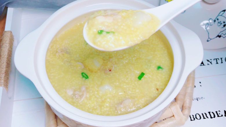 鸡肉山药粥,健脾养胃,喝起来吧。