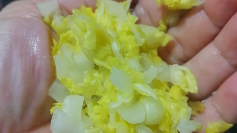 鲜肉小馄饨,过两次清水,洗去多余的盐分,然后抓干水分