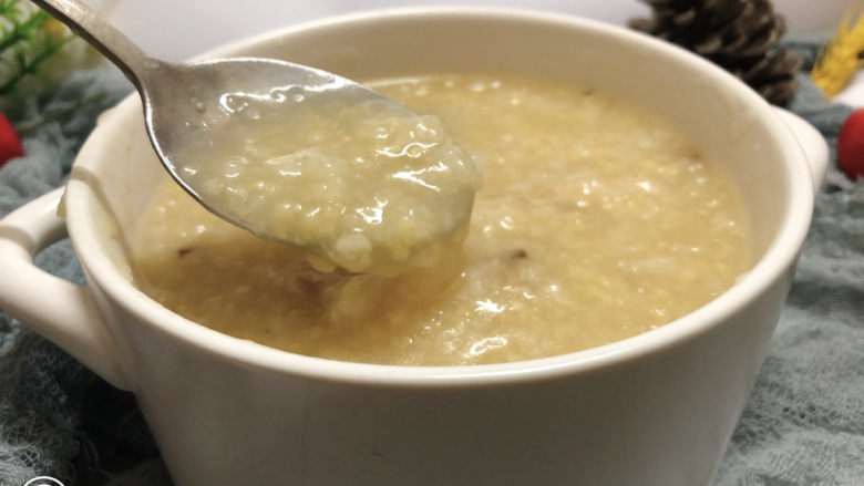 鸡肉山药粥,开吃了,味道很赞👍
