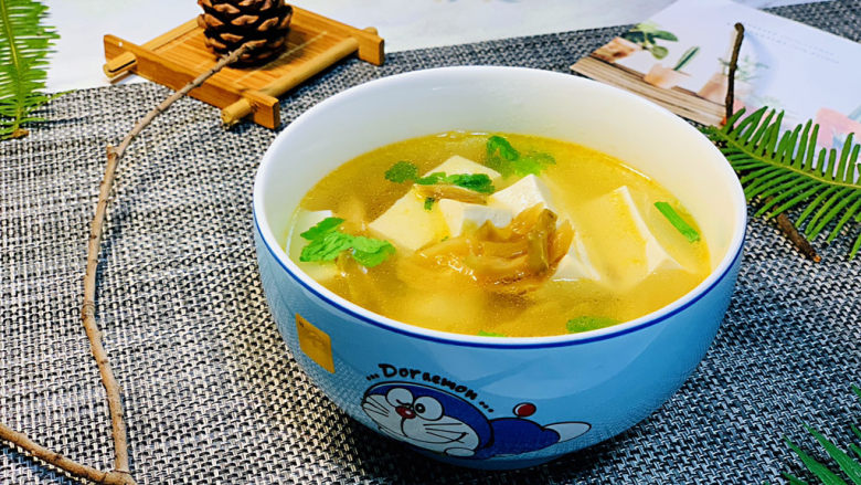 榨菜豆腐汤,榨菜豆腐汤,成品图