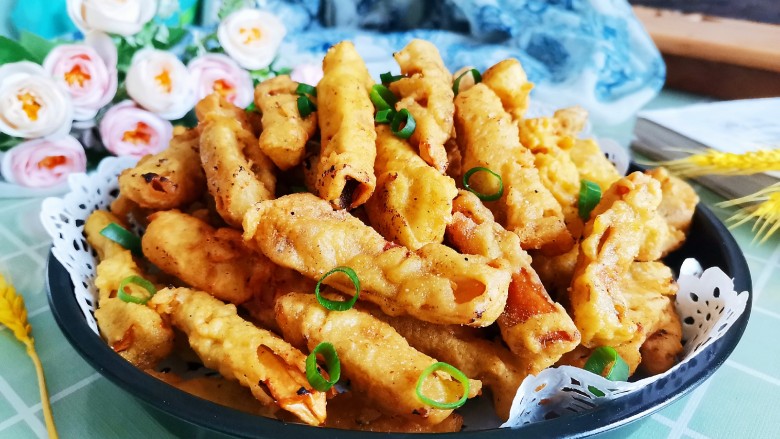 椒盐杏鲍菇,成品图!