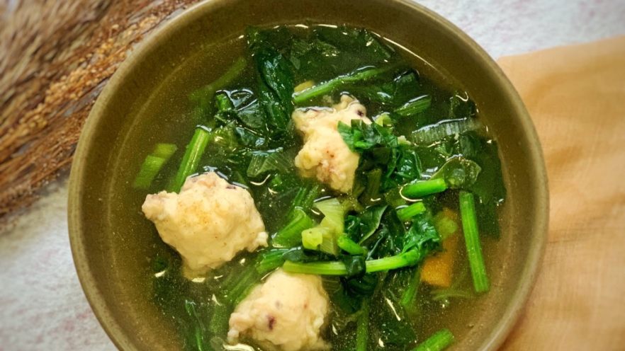 菠菜鱼丸汤