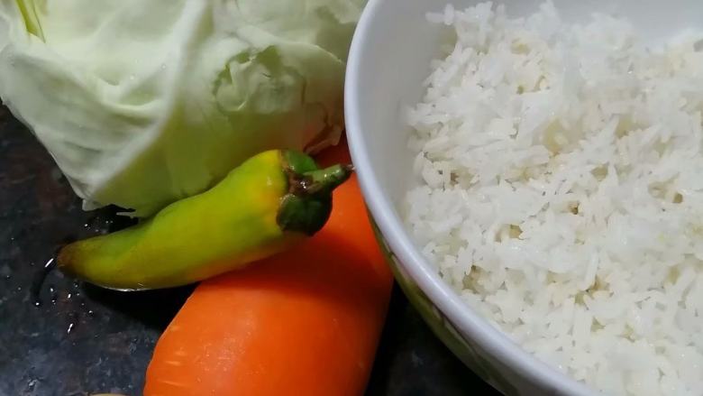 家常炒冷饭,准备材料