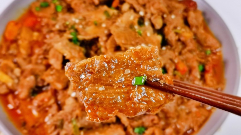孜然肉片,喜欢的做起来,我要开动喽~