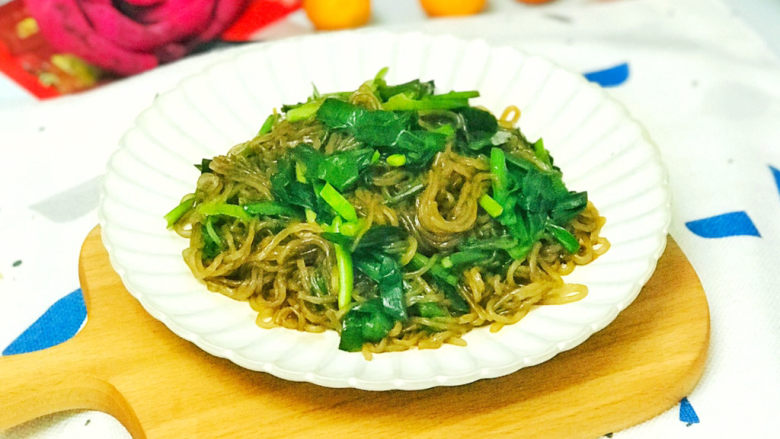 韭菜炒粉丝,春天的味道啊