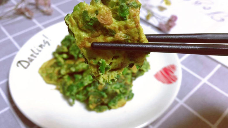 荠菜炒鸡蛋,忍不住吃起来～😋