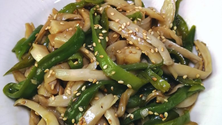 凉拌杏鲍菇,美味即成