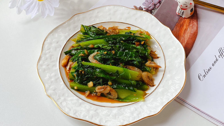 清炒油麦菜,味道还不错哦～