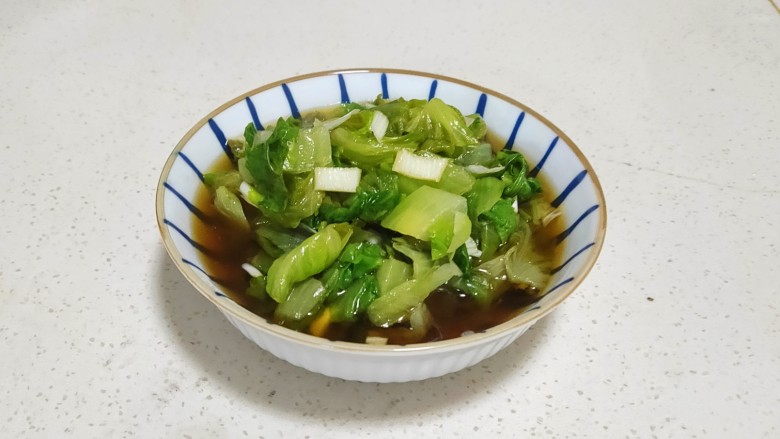 凉拌油麦菜,脆爽可口