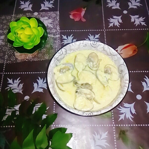 花甲蒸蛋,鲜美滋味小海鲜鸡蛋羹。