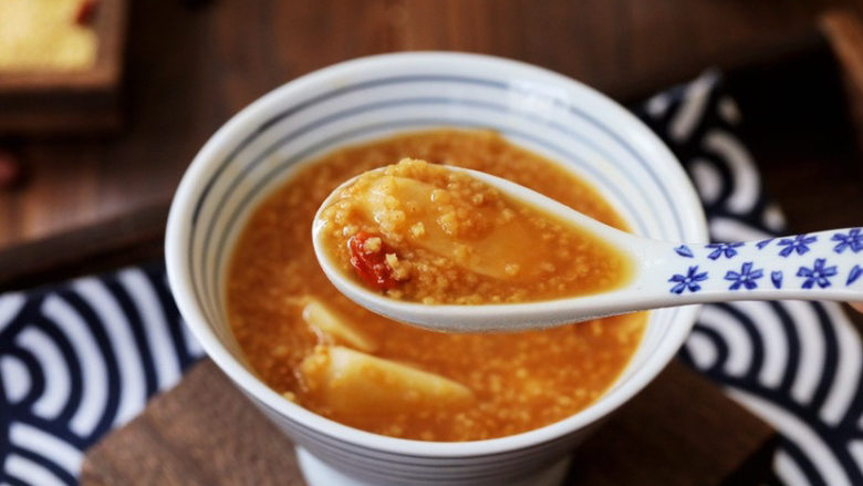 小米山药粥,图八