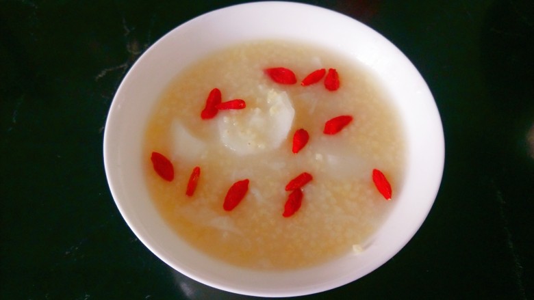 小米山药粥,成品图