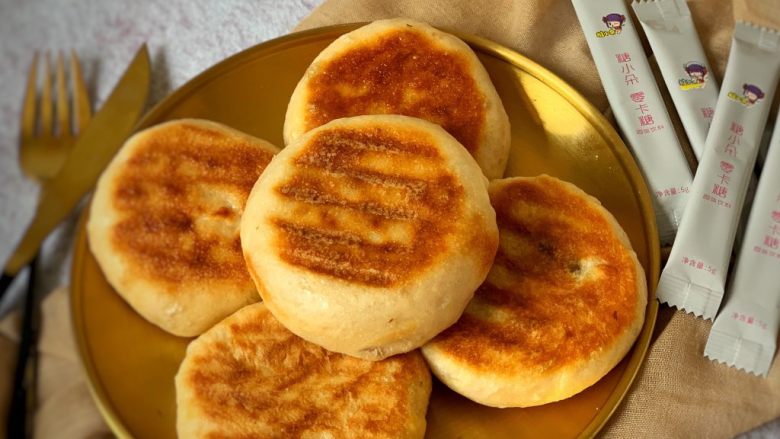 超软的豆沙饼,成品