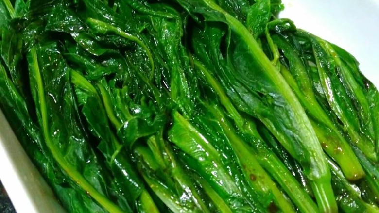 蚝油油麦菜,成品图