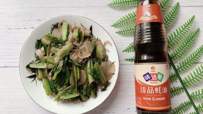 蚝油油麦菜,旺火快炒均匀出锅即可