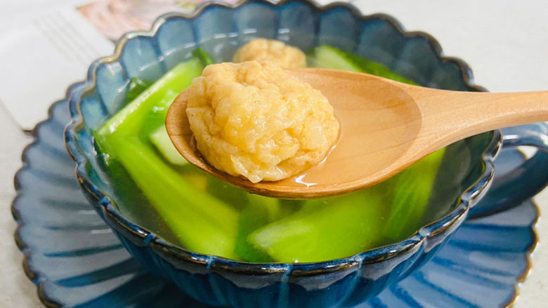 青菜鱼丸汤,清淡可口,Q弹鲜美!