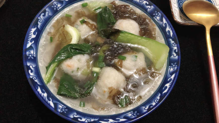 青菜鱼丸汤