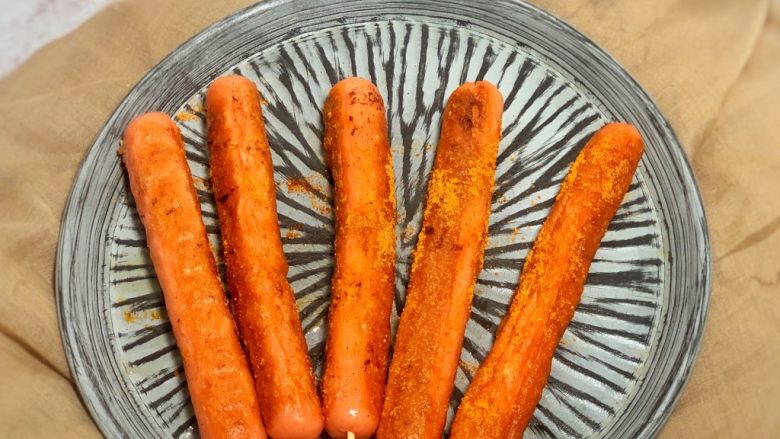 香煎粉肠,完成