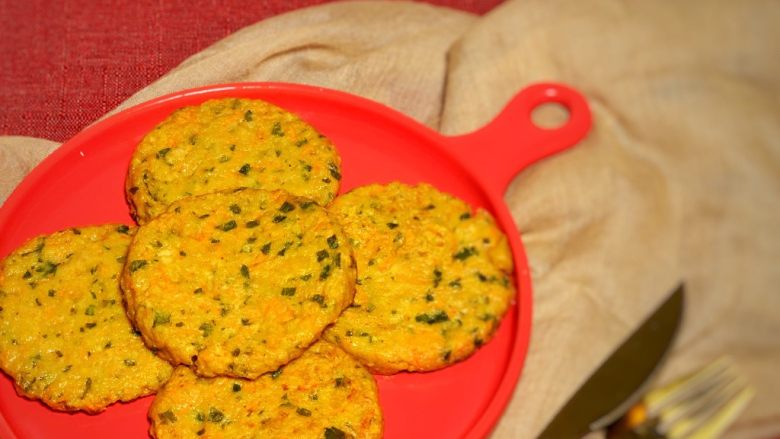 蔬菜鸡肉饼,完成