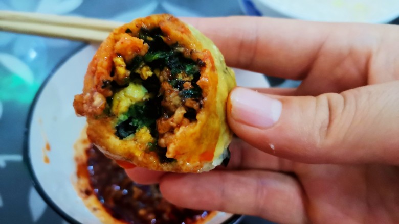 菜团子,皮薄馅大,超级好吃!