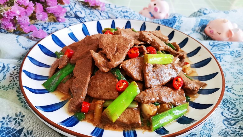 葱爆猪肝,成品图!