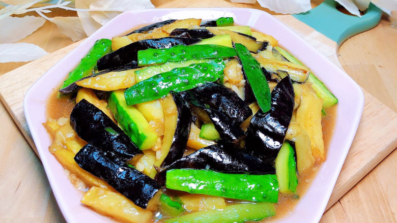 黄瓜茄子,超级下饭哟!