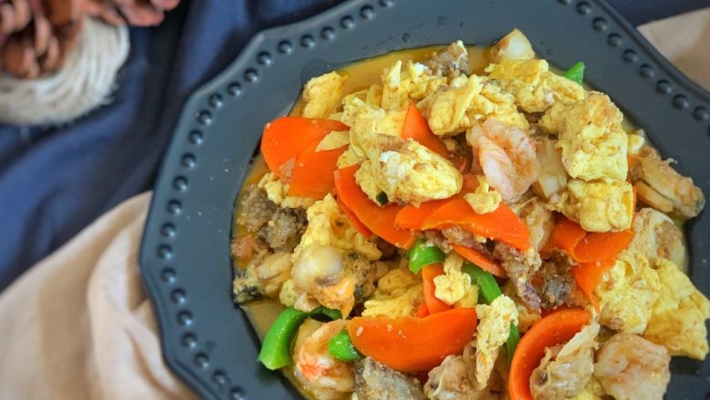 海鲜总汇,放盐 蚝油鸡精翻炒