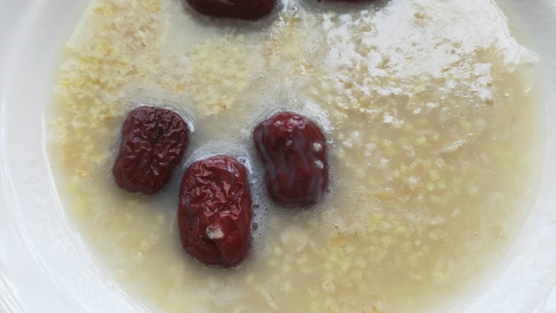 红枣小米燕麦粥,米香超级浓郁