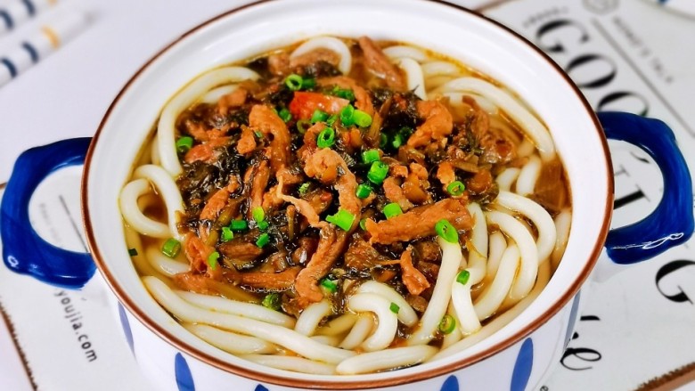 小白菜肉丝面,你也赶紧试试吧!