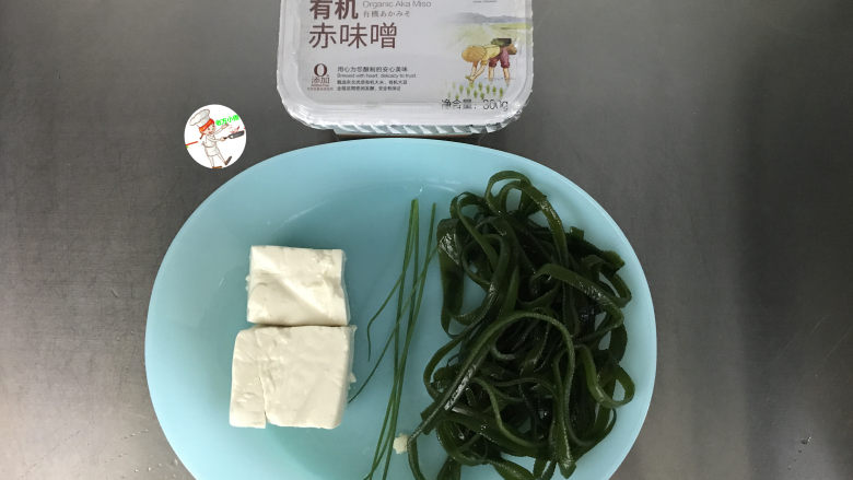 海带豆腐汤,备好食材