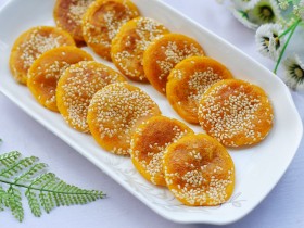 芝麻红薯饼