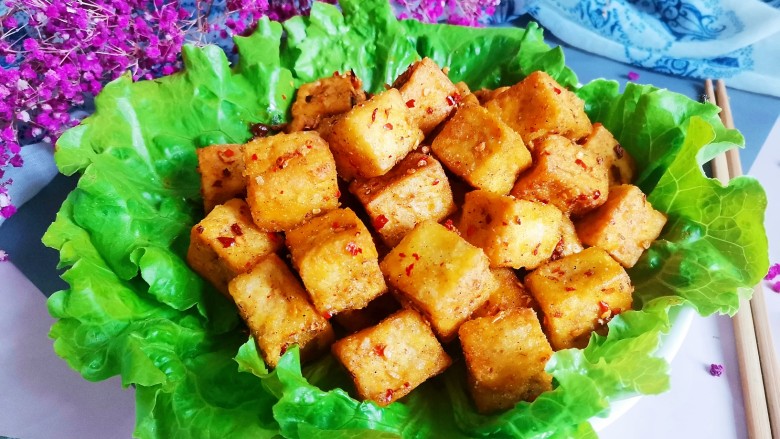 椒盐豆腐,成品图!