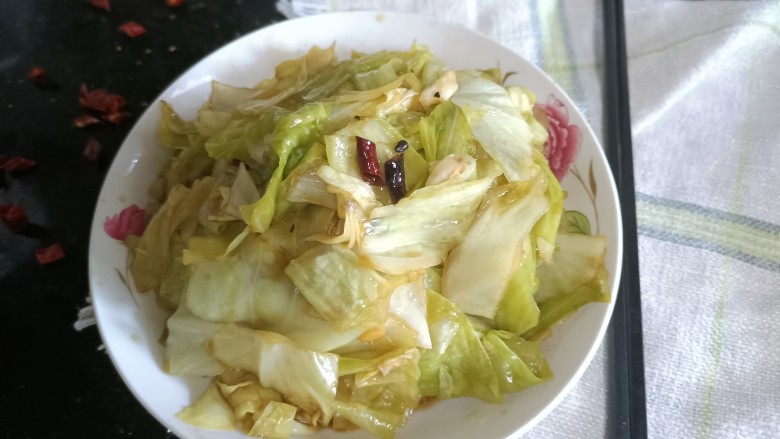 酸辣卷心菜,成品!