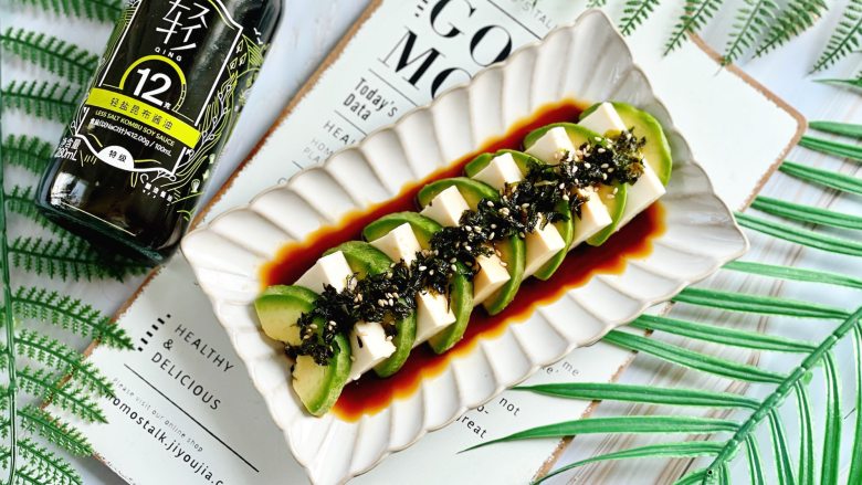 日式小清新,牛油果冷豆腐,10分钟上桌,清爽鲜嫩,好吃不腻,口感很惊艳!