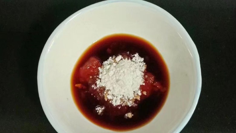 糖醋藕夹,少许淀粉