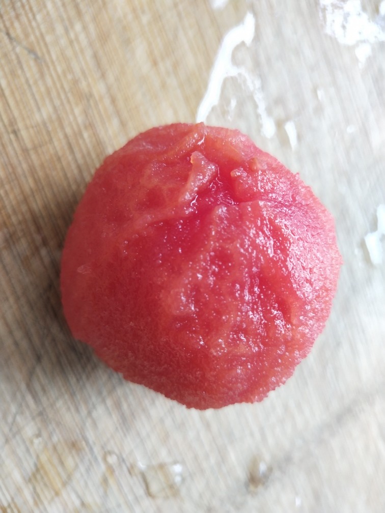 番茄藕丁,剥皮