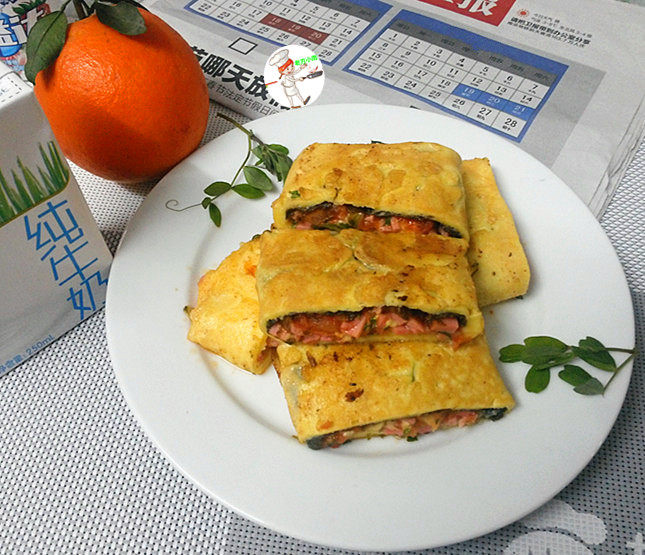 奶酪酥饼,香酥可口,松软拉丝;再搭配牛奶水果,丰盛又美味