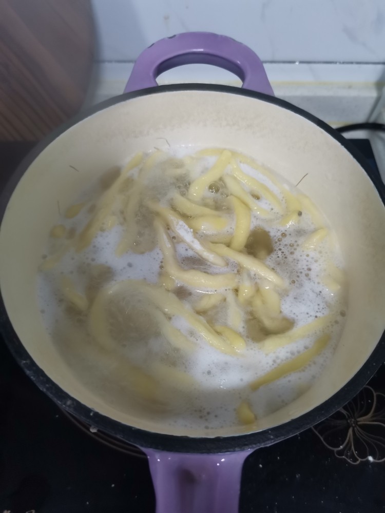 手指面,煮面