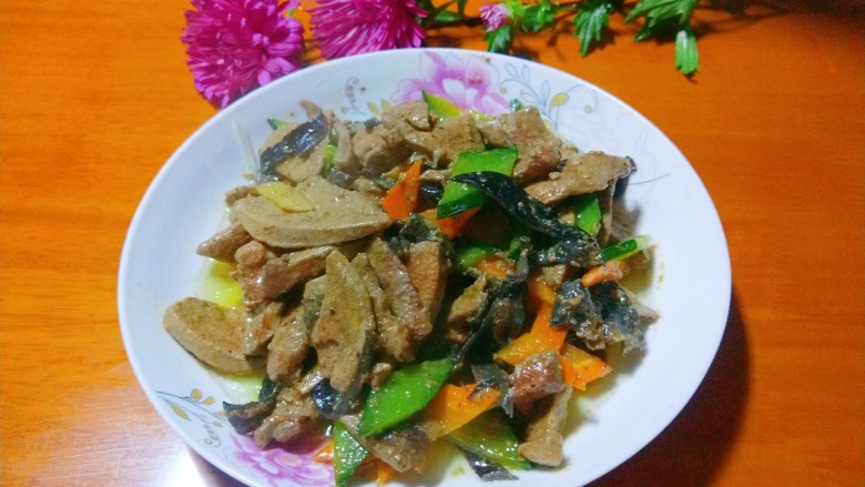 鱼香猪肝,鱼香,<a style='color:red;display:inline-block;' href='/shicai/ 419'>猪肝</a>。